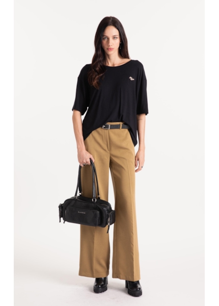 Calça Lilla Patte D`eph Buttons Ocre